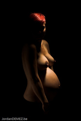 Jordan DEMEZ photo de femme enceinte nue