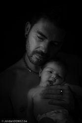 Jordan DEMEZ photo de bébés clair obscure